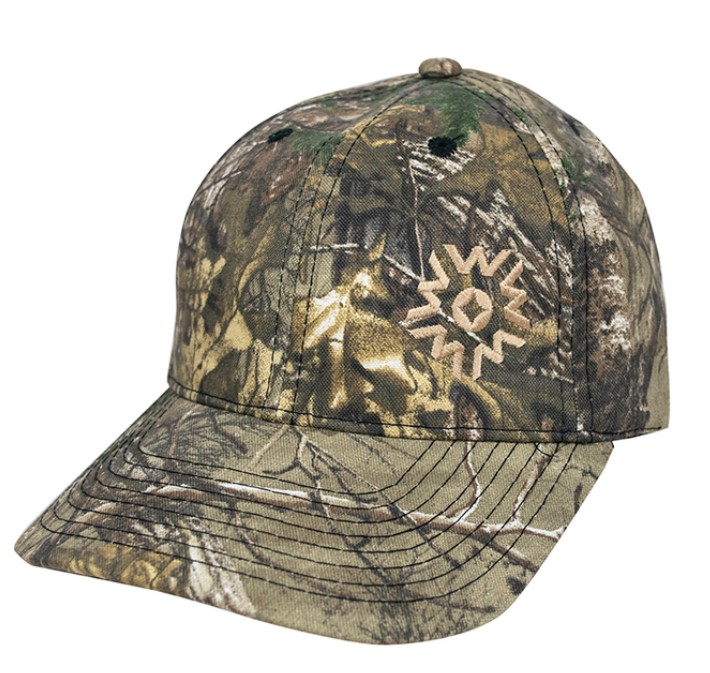 Brushed Polycotton Camo baseball Cap (One size)