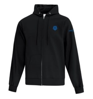 Full-Zip Hooded Sweatshirt - Black, Unisex